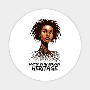 Rooted In My African Heritage Magnet